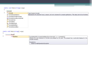 Introduction to c sharp | PPTX | Programming Languages | Computing