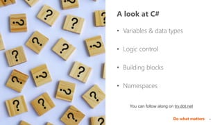 Introduction to C# | PPTX | Programming Languages | Computing