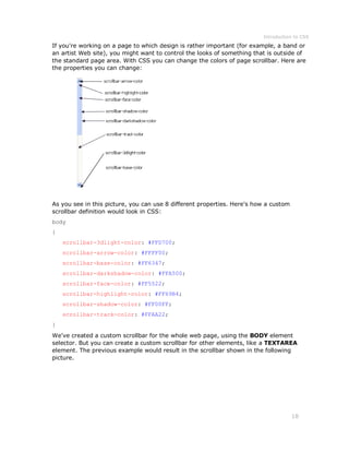 Introduction to css | PDF | Web Development | Internet