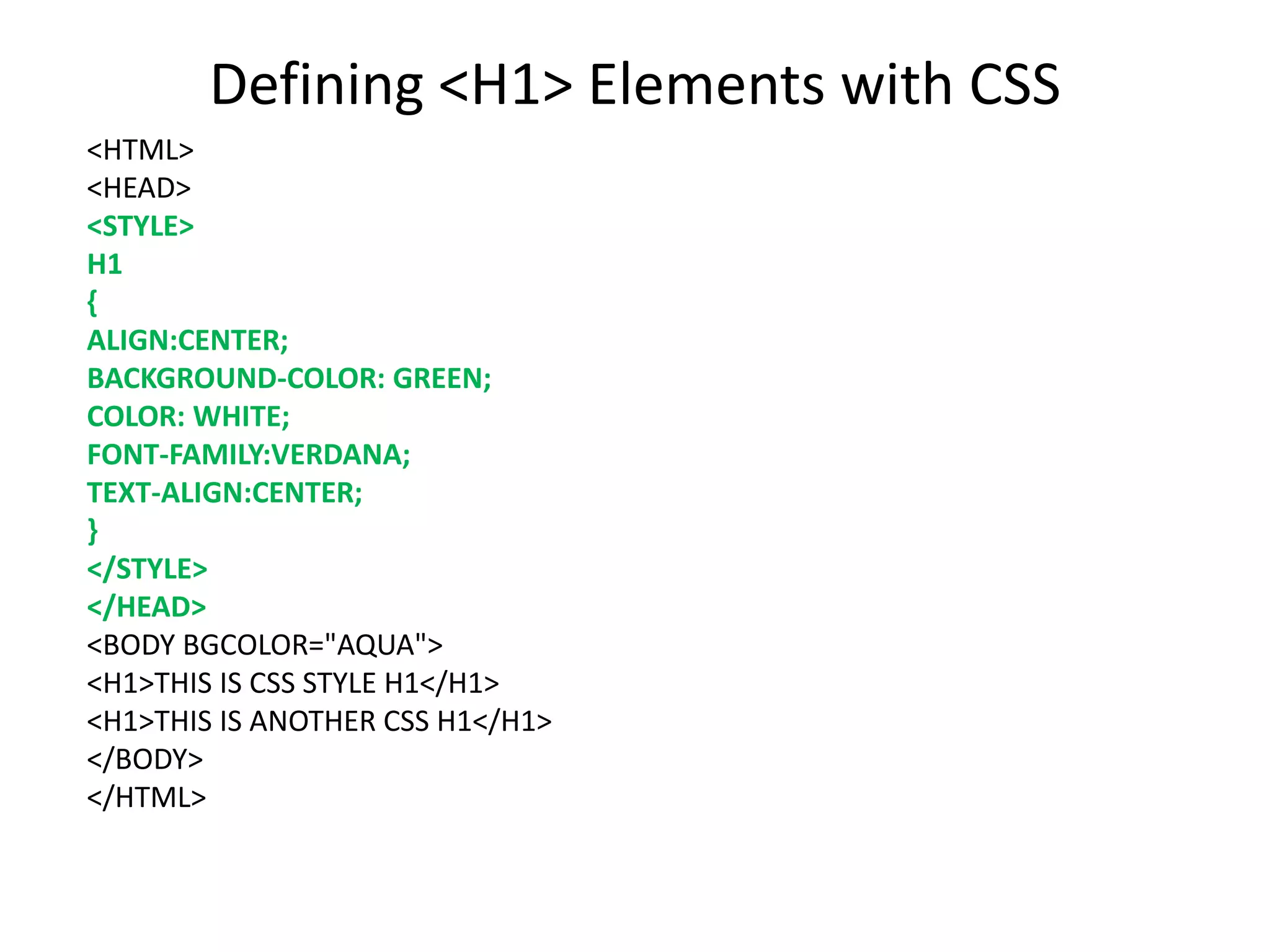 Introduction to CSS.pptx | Web Design and HTML | Internet