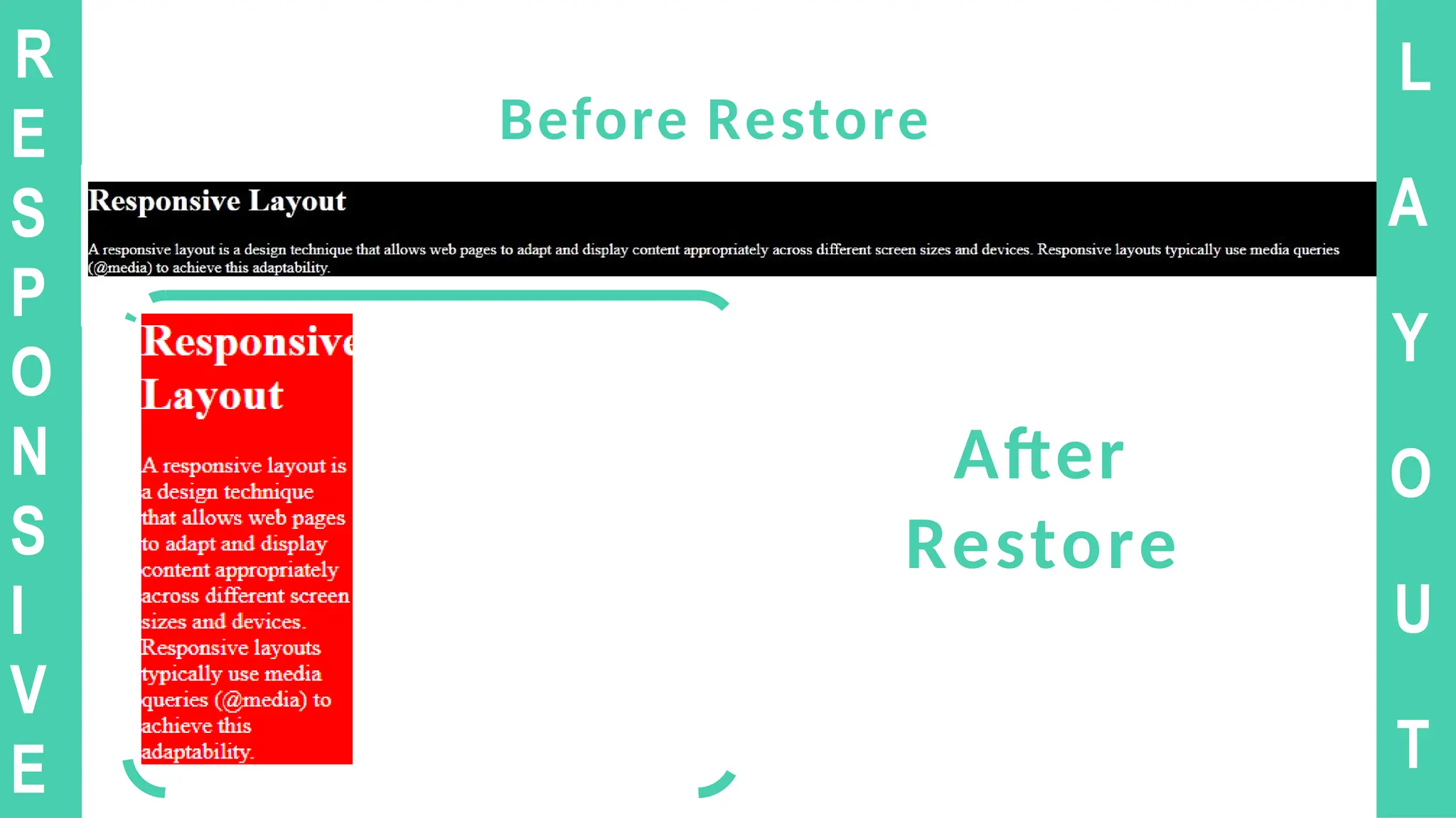 L
A
Y
O
U
T
R
E
S
P
O
N
S
I
V
E
Before Restore
After
Restore
 