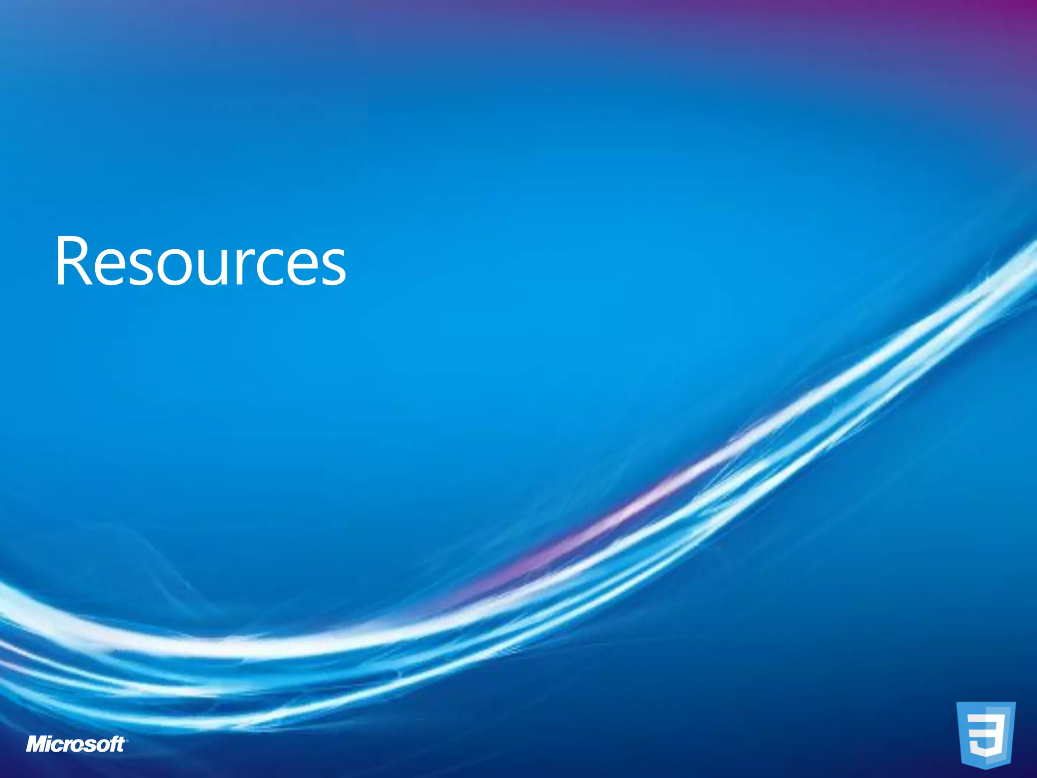 Resources
 