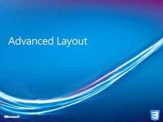 Advanced Layout
 