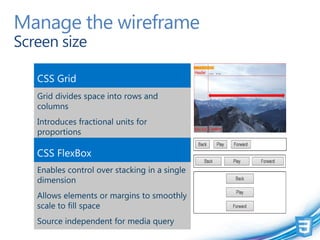 Manage the wireframe
 