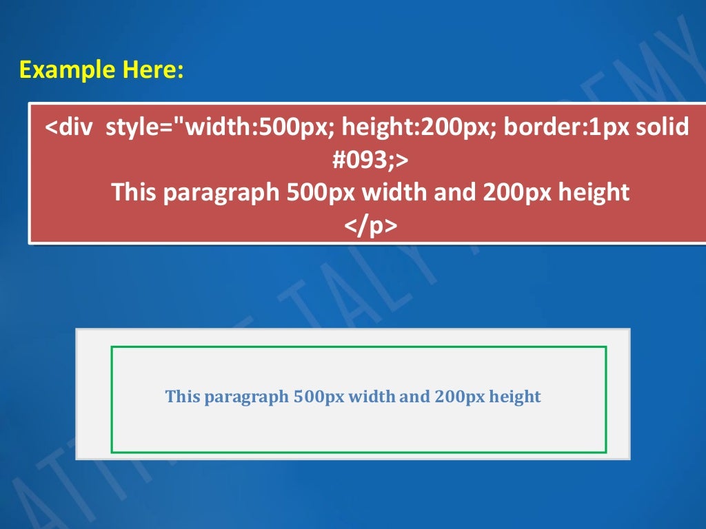 Introduction to CSS Dimension - Lesson 5