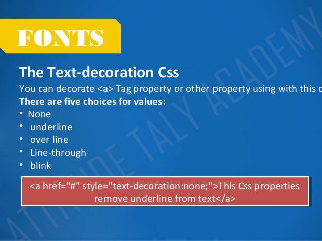 Introduction To Css Fonts Texts And Colors Lesson 7