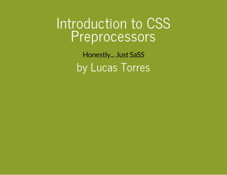 Introduction to CSS Preprocessors | PPT