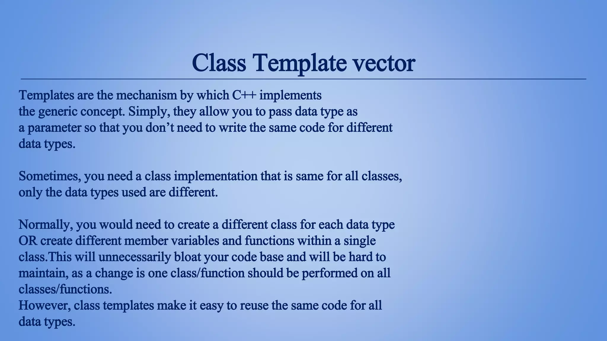 Introduction to C++, Standard Library, Class Template vector.pptx