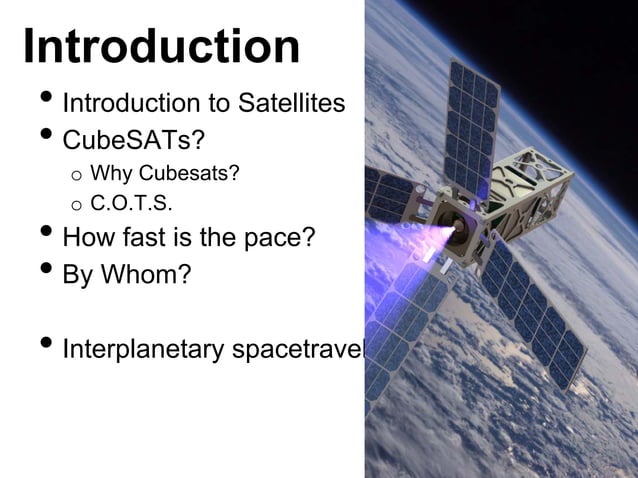 Introduction to cubesats | PDF