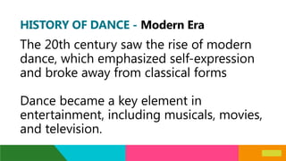 introduction to dance - Physical Education 12 | PPTX
