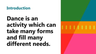 introduction to dance - Physical Education 12 | PPTX