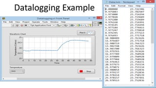 Datalogging Example
 