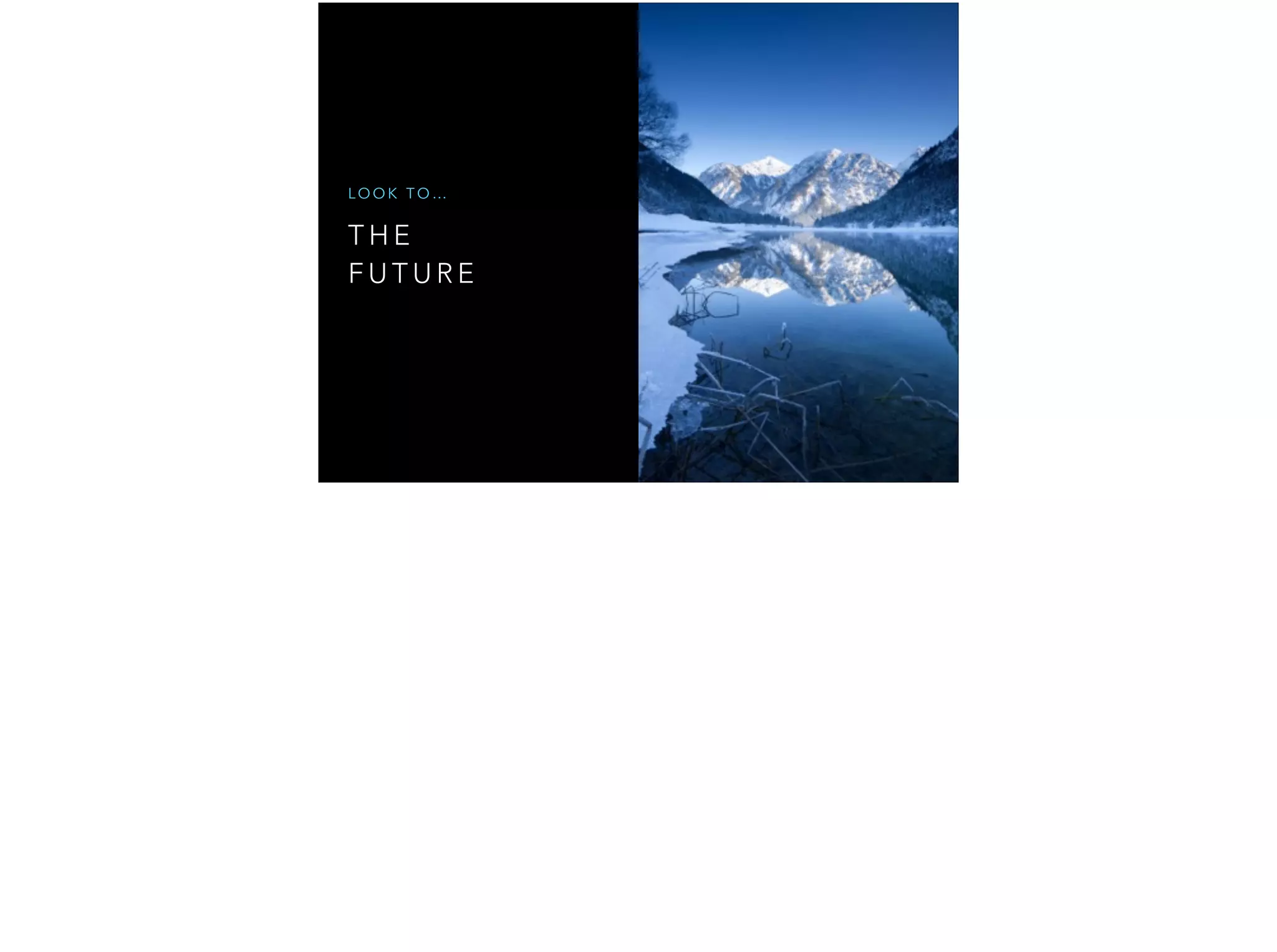 T H E F U T U R E L O O K T O … 