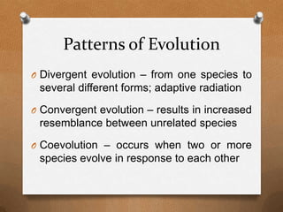 Introduction to darwinian evolution | PPTX