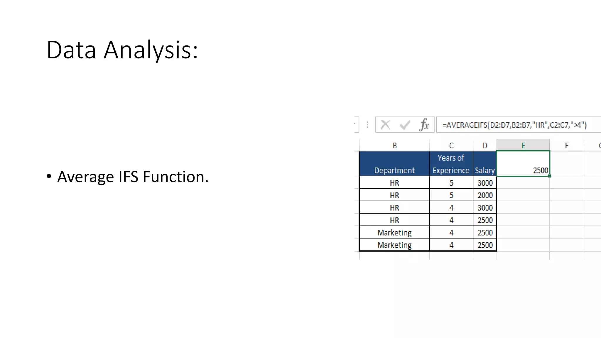 Introduction to data analysis using excel | PPTX | Technology & Computing