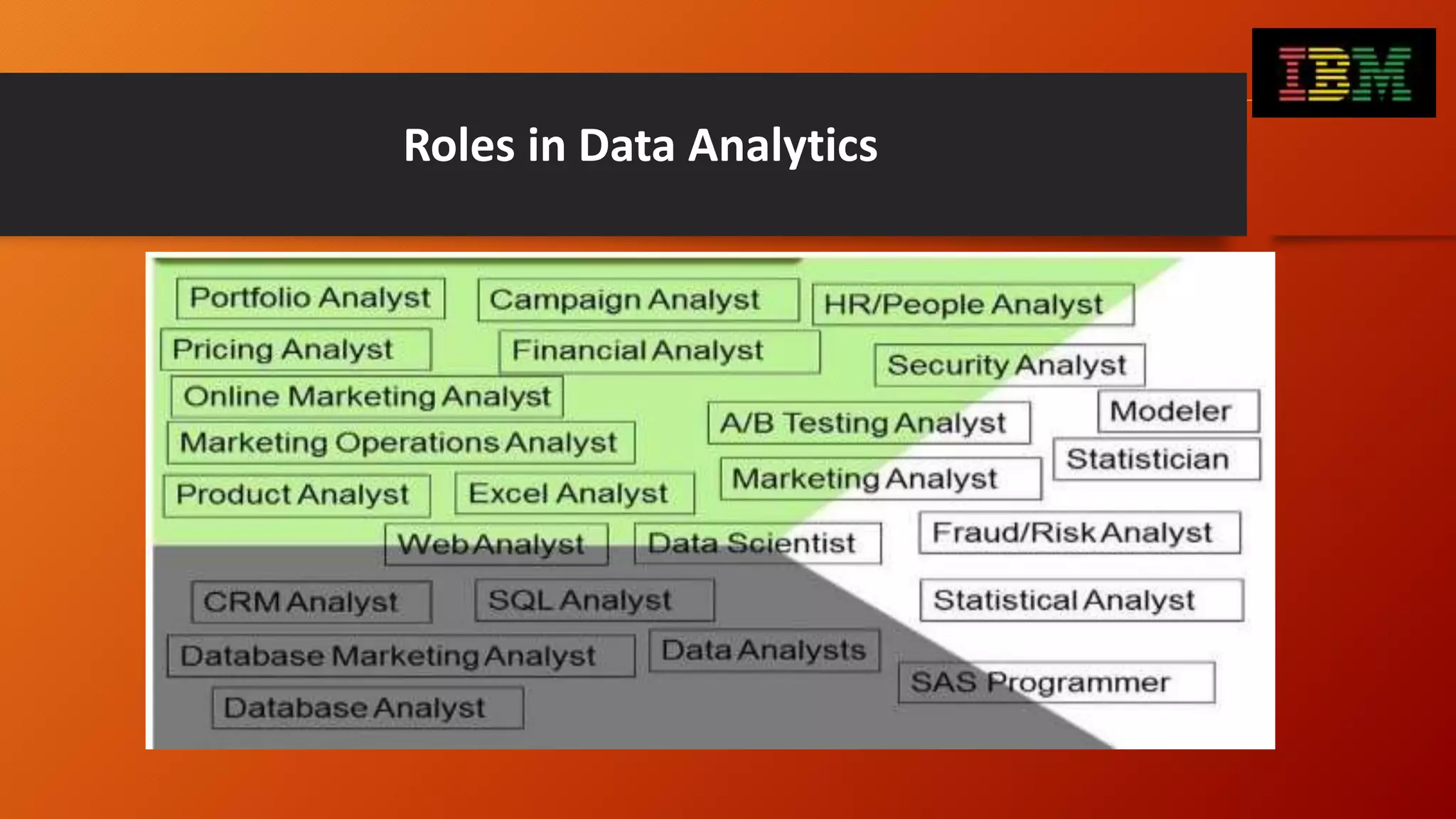 Roles in Data Analytics
 