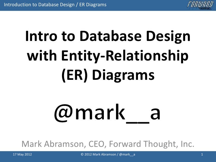 Introduction to database design with Idef1X entity ...
