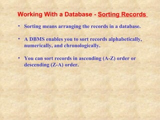 Introduction to databases | PPT