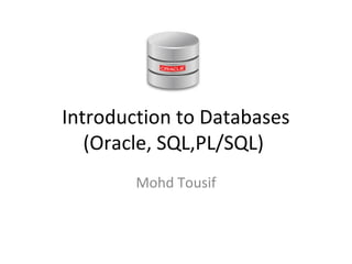 Introduction to Databases | PPT