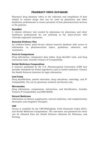 INTRODUCTION TO DATABASES, MYSQL, MS ACCESS, PHARMACY DRUG DATABASE.pdf