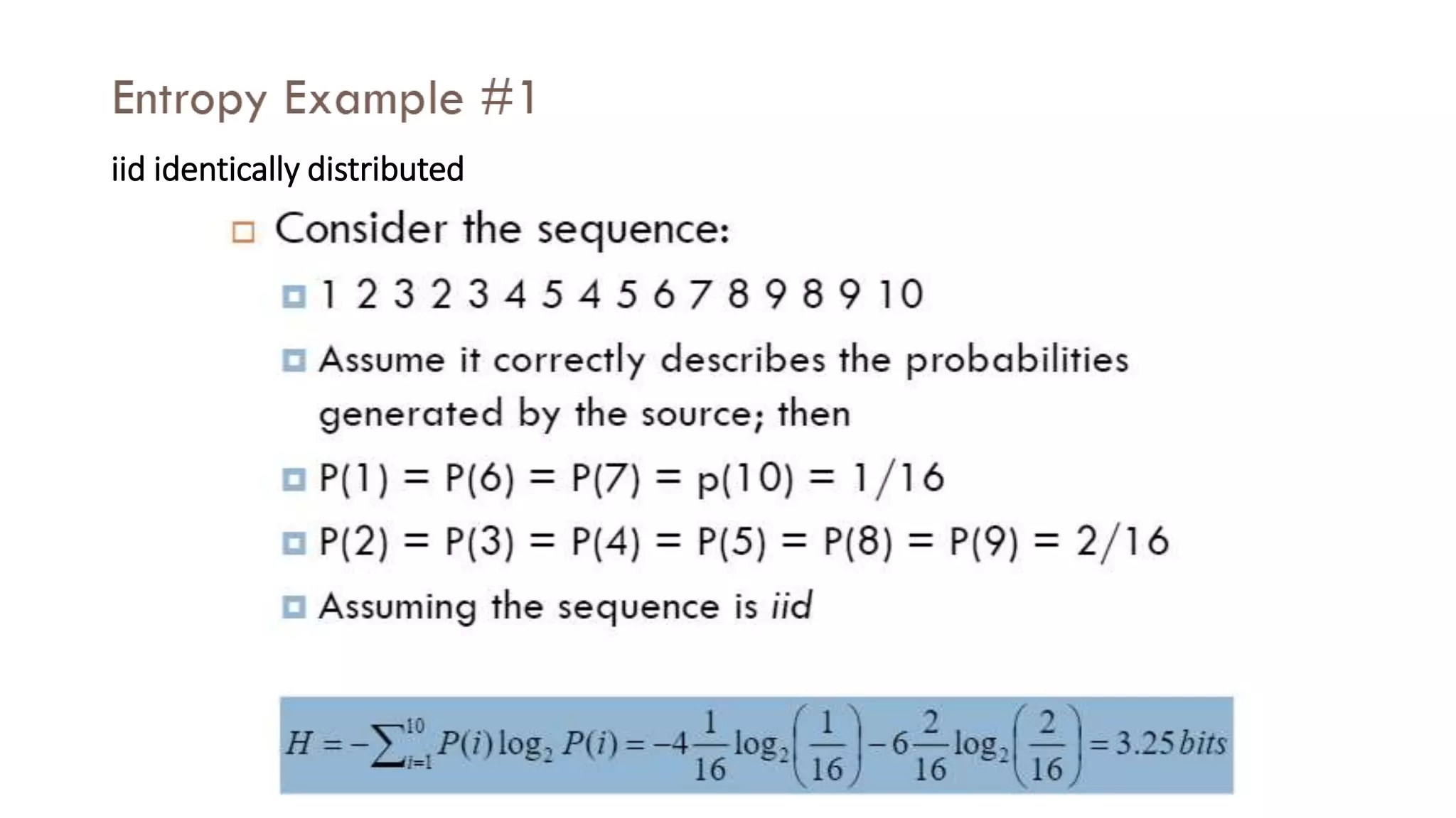 iid identically distributed
 