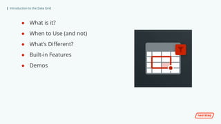 Introduction to the Data Grid | PPTX