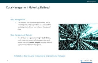 Introduction to Data Management Maturity Models | PPTX