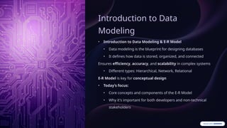 Introduction to Data Modeling and Its Types.pptx