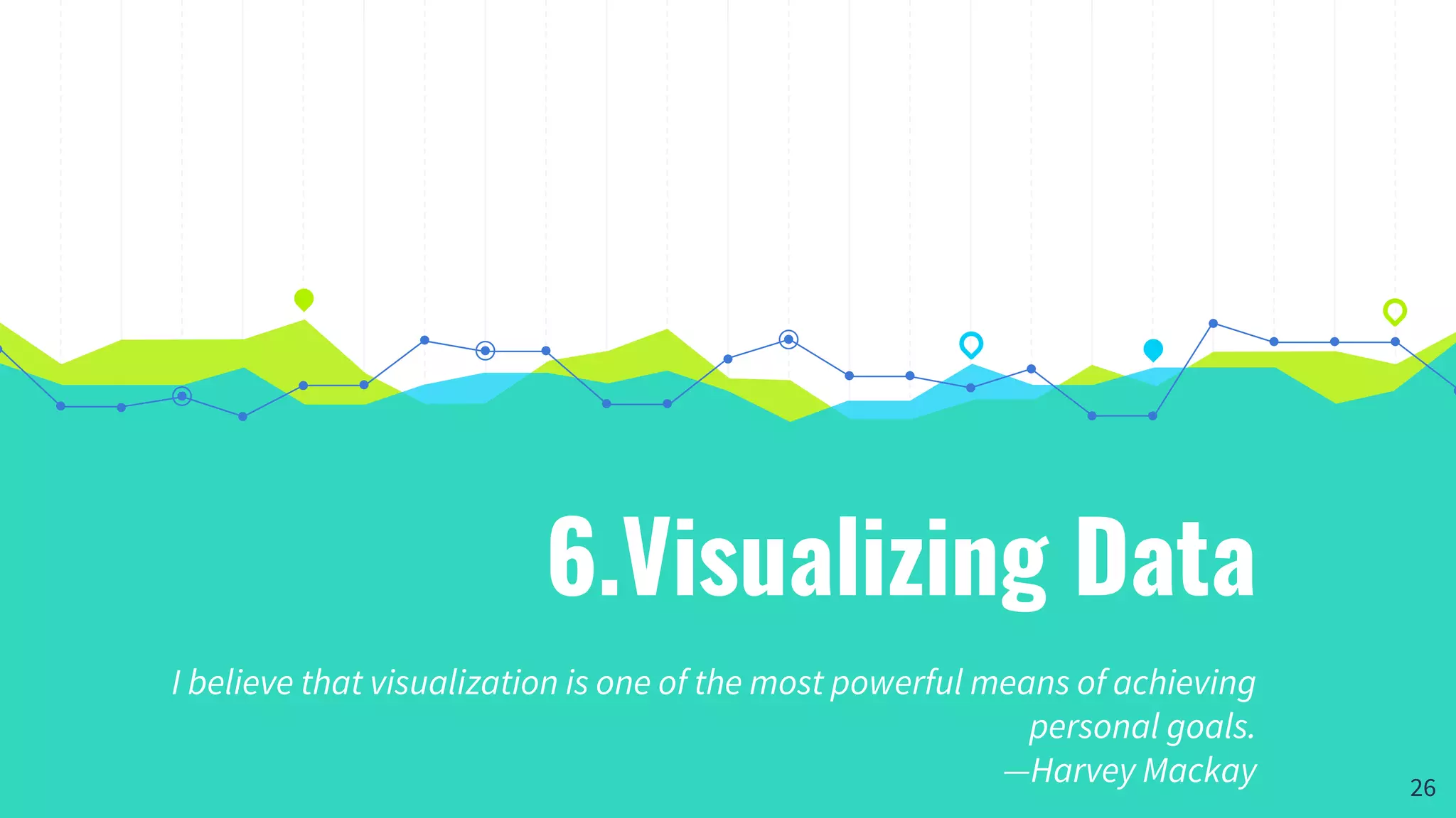 6.Visualizing Data
I believe that visualization is one of the most powerful means of achieving
personal goals.
—Harvey Mackay 26
 
