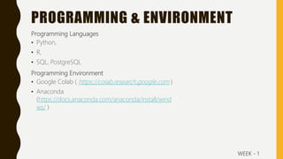 Introduction to data science | PPT