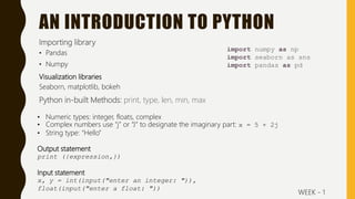Introduction to data science | PPT