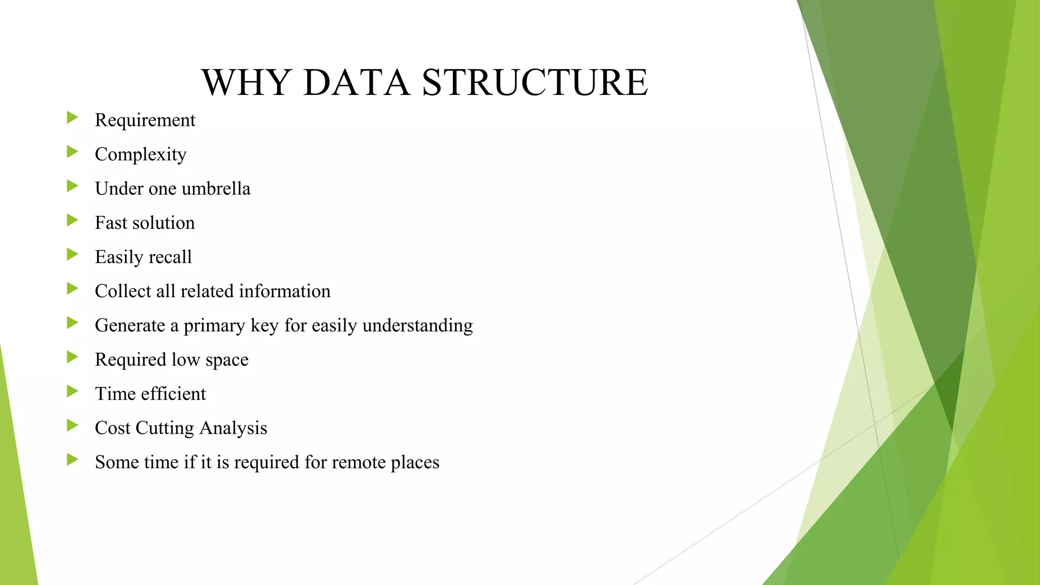 Introduction to data structure | PPT