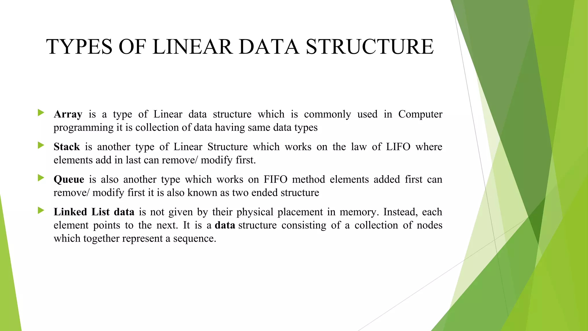 Introduction to data structure | PPT