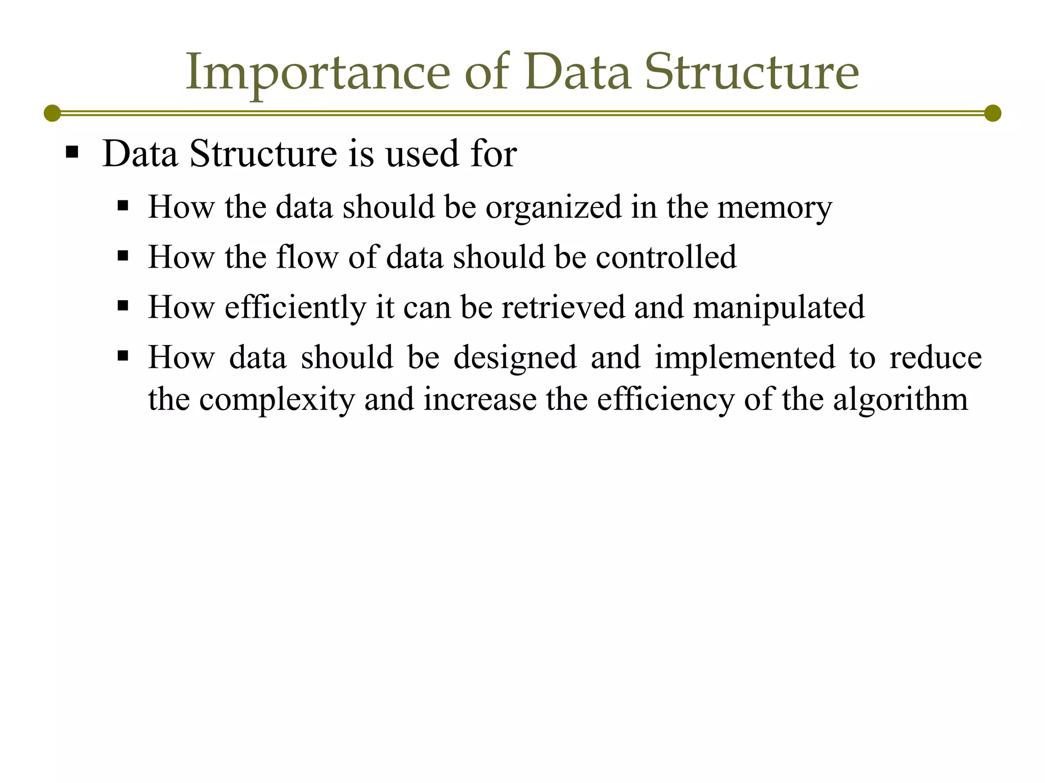 Introduction to data_structure | PPT