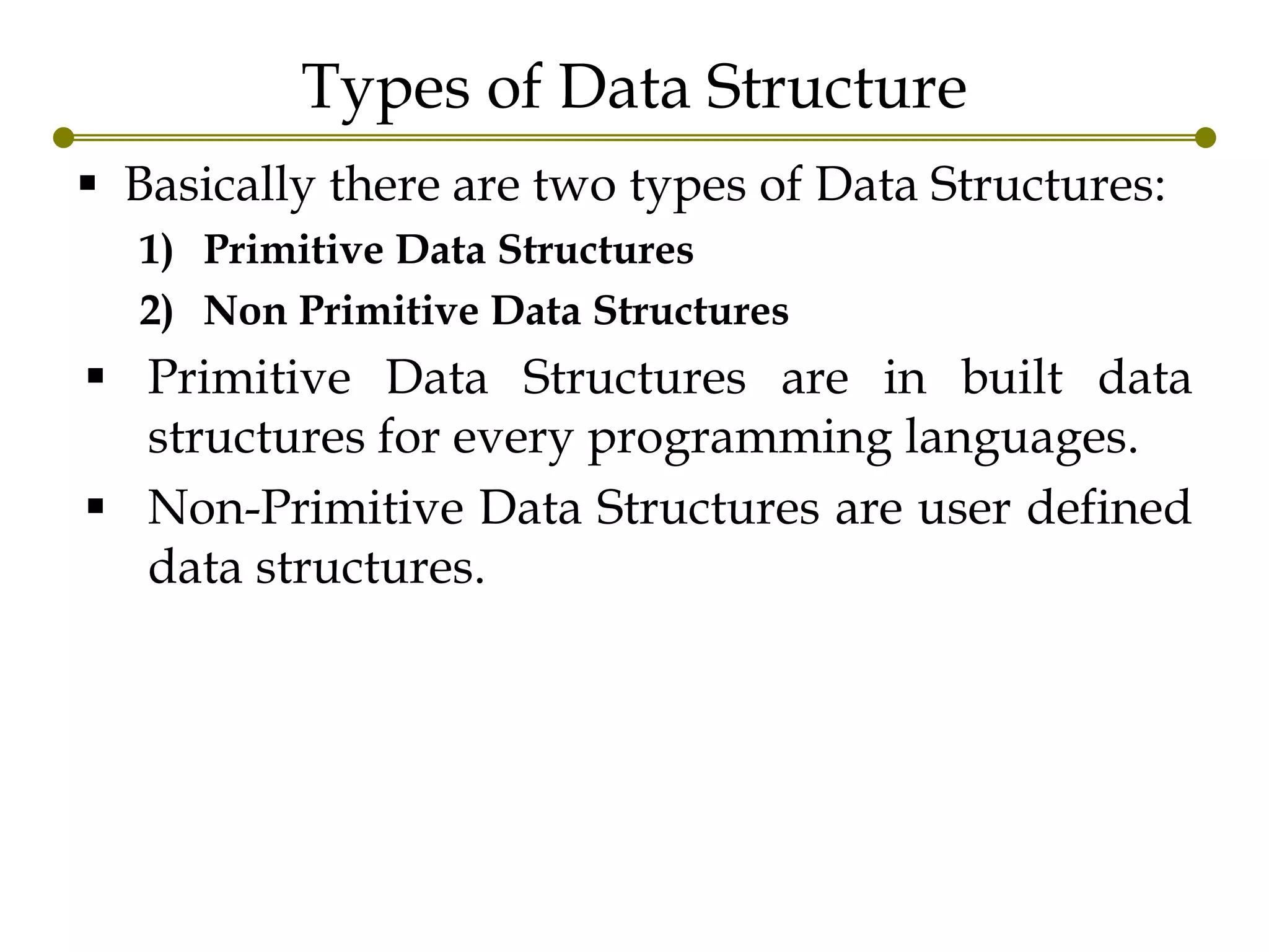 Introduction to data_structure | PPT