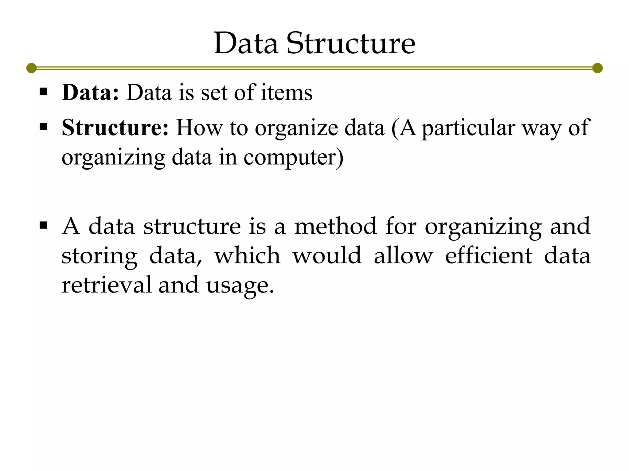 Introduction to data_structure | PPT