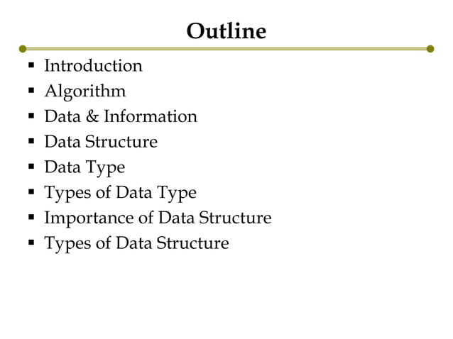 Introduction to data_structure | PPT