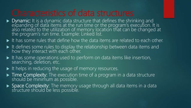 Introduction to data structure | PPT