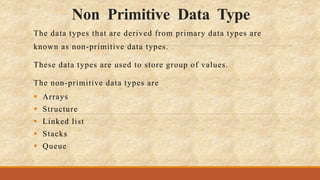 Introduction to data structure | PPT