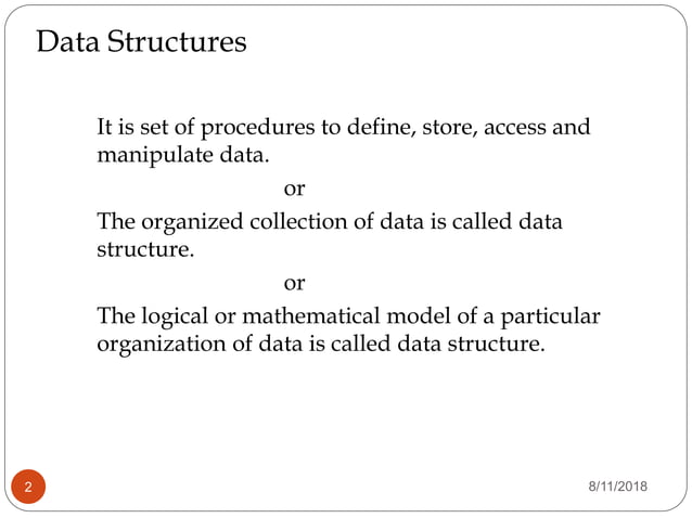 Introduction to data structure and algorithms | PPTX | Computing ...