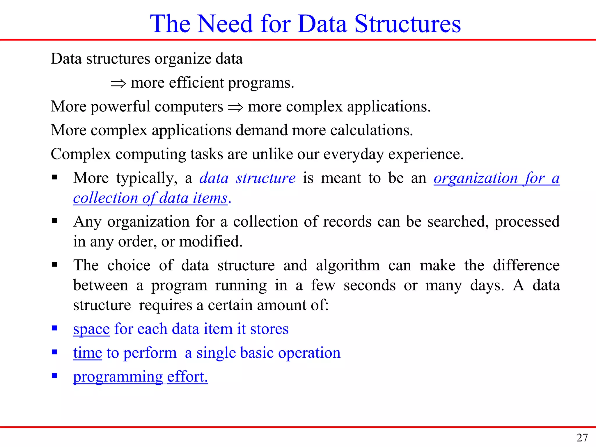 Introduction to data structures and Algorithm | PPT