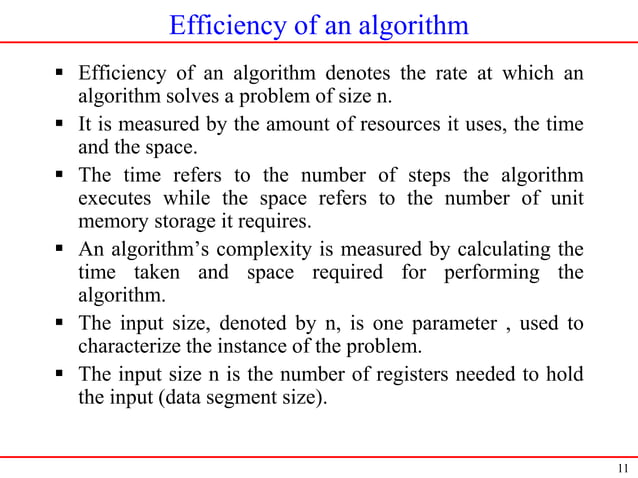 Introduction to data structures and Algorithm | PPT image.