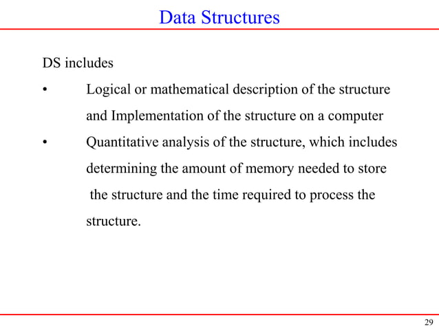 Introduction to data structures and Algorithm | PPT
