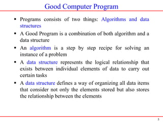 Introduction to data structures and Algorithm | PPT
