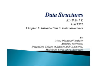 Introduction to data structures | PDF