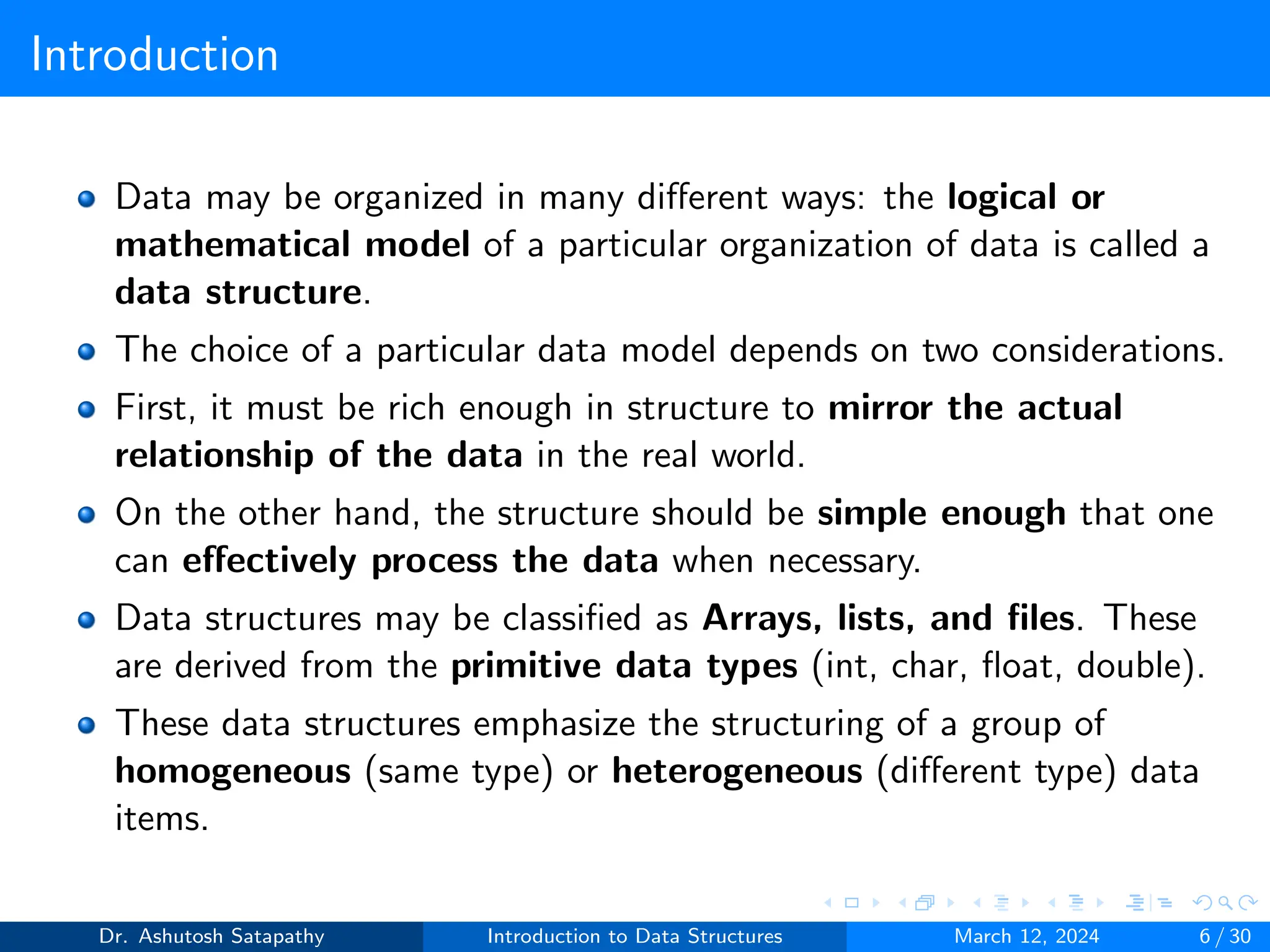 Introduction to Data Structures . | PDF | Databases | Computer Software ...
