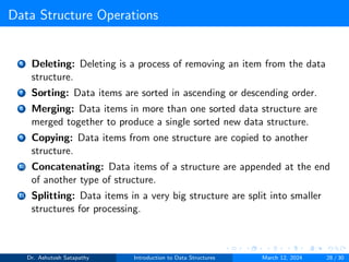 Introduction to Data Structures . | PDF | Databases | Computer Software ...