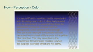How - Perception - Color