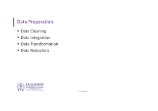 Power BI
8
Data Preparation
 Data Cleaning
 Data Integration
 Data Transformation
 Data Reduction
 