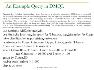 An Example Query in DMQL 